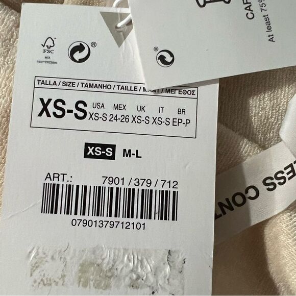 New! Zara Body Strap Suit Ivory Limitless Contour Collection Size XS - Picture 7 of 8